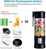 Perfect for any Season Mini Portable USB Electric Lightweight Rechargeable Portable Cordless Blender/ Fruit Juice Mixer