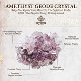 Amethyst Geode Healing Crystal Pendant