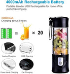 Perfect for any Season Mini Portable USB Electric Lightweight Rechargeable Portable Cordless Blender/ Fruit Juice Mixer