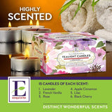 Scented Tea Candles Variety Pack | 90 Pcs