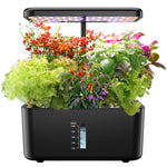 Indoor Garden Hydroponic Growing System: Plant Germination Kit Aeroponic Herb Vegetable Growth Lamp Countertop with LED Grow Light - Hydrophonic Planter Grower Harvest Veggie Lettuce