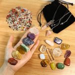 Natural Crystals & Healing Stones Set | 23 Pcs