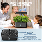 Indoor Garden Hydroponic Growing System: Plant Germination Kit Aeroponic Herb Vegetable Growth Lamp Countertop with LED Grow Light - Hydrophonic Planter Grower Harvest Veggie Lettuce