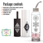 Water Bottle w/ Separate Container for Crystals
