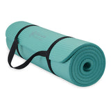 Yoga Mat w/ Easy-Cinch Carrier Strap