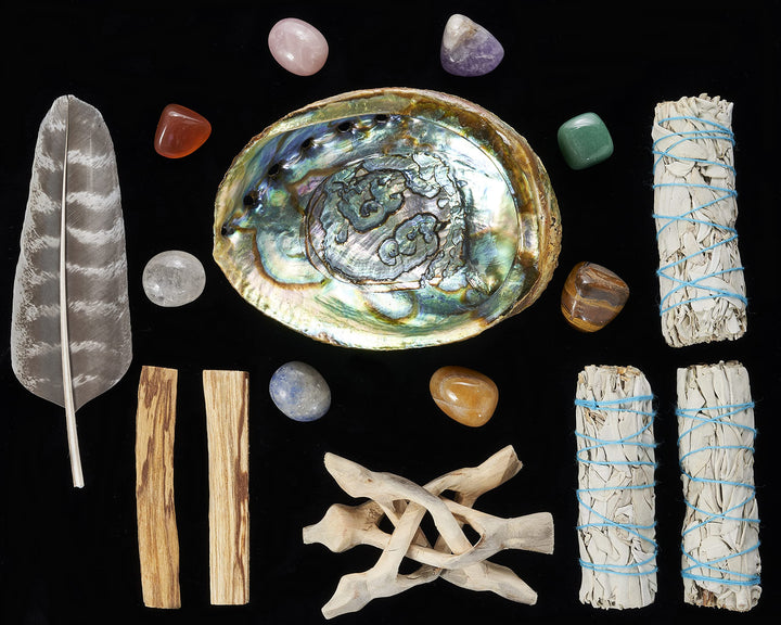Smudge Kit w/ Sage Bundles & Chakra Stones