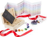 Healing Crystals Kit in Wooden Box