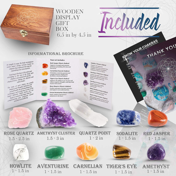 Chakra Balancing Crystals and Healing Stones Set