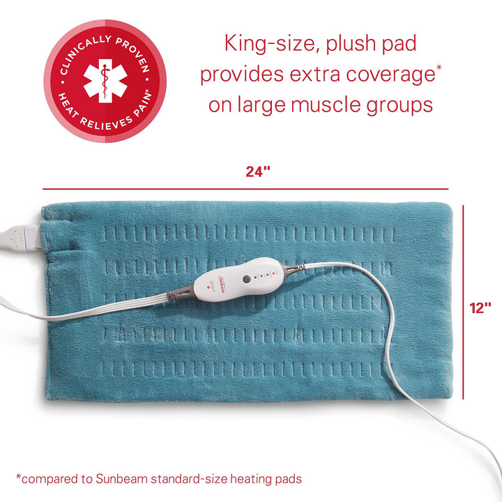 XL Heating Pad for Pain Relief | Teal
