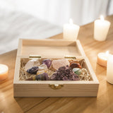 Healing Crystals Kit in Wooden Box